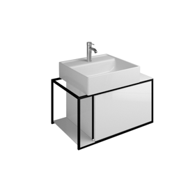 Vasque à poser en céramique avec meuble sous-vasque SFKE076 - burgbad