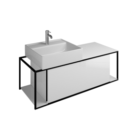 Vasque à poser en céramique avec meuble sous-vasque SFKE120 - burgbad